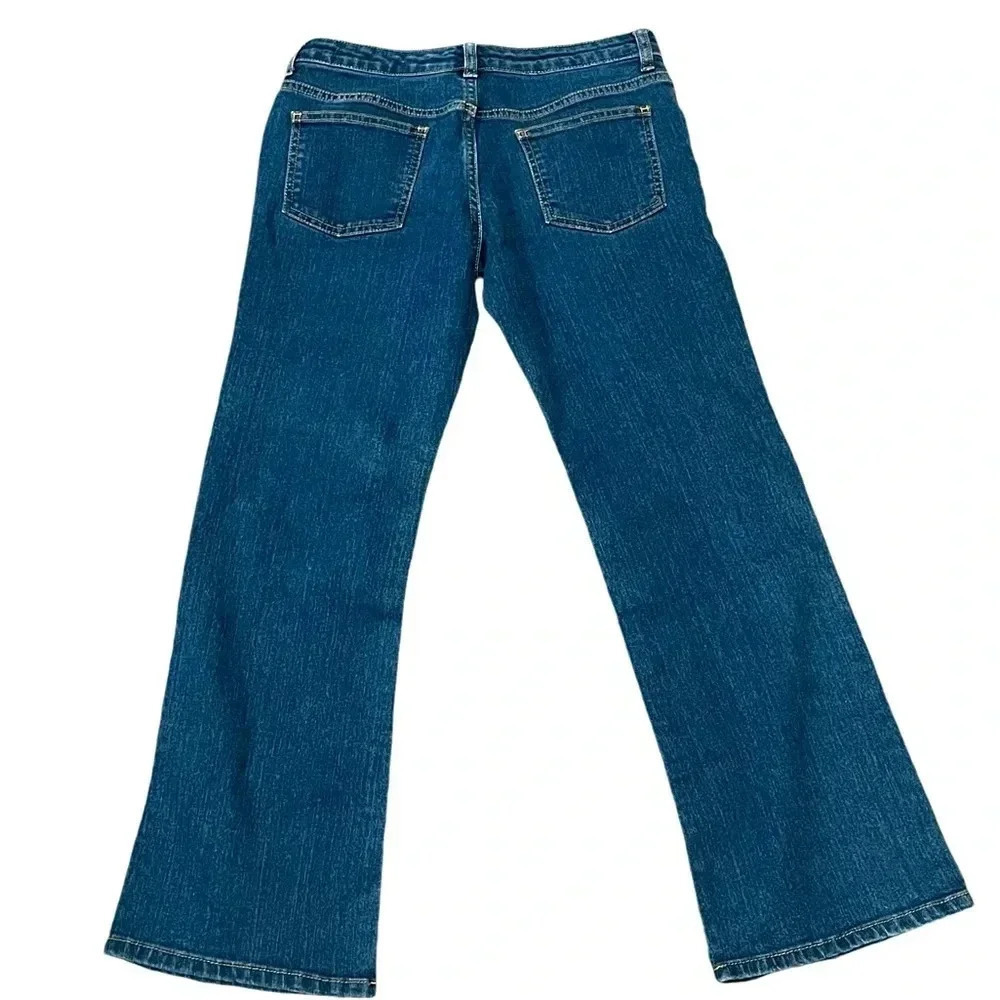 ❤️2/$11 Crazy 8 Girls Bootcut Plus Size Adjustable Waist Blue Jeans size 12 - Picture 3 of 10